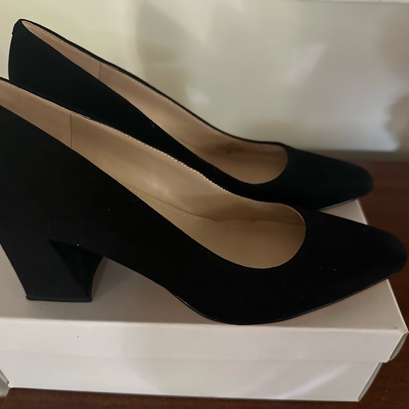 Marc Fisher Black Suede Heels - Picture 1 of 3